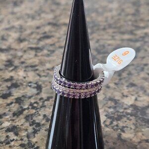 Bomb Party RBP4923 "Farmhouse Unicorn" Sapphire & Diamond Cubic Zirconia Sz 6